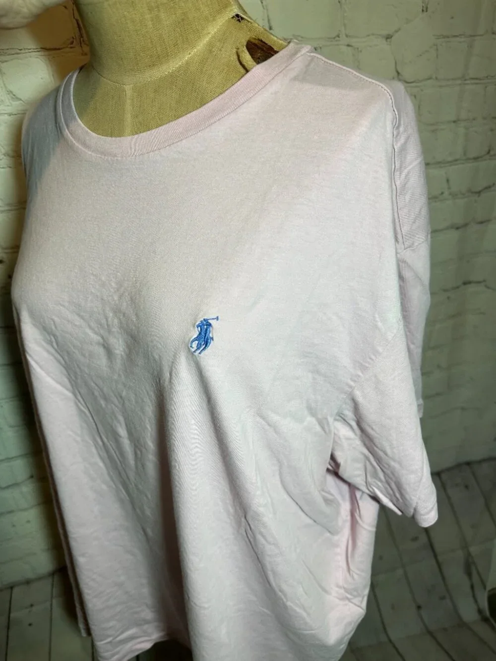 Polo Ralph Lauren Light Pink Classic Crew Tee Shirt Size XXL‎ 100% Cotton